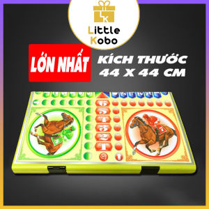 [Trung Lê] Cờ Cá Ngựa Bàn Nhựa Gấp Gọn Size Lớn Cờ Đua Ngựa Đồ Chơi Giải Trí Phát Triển Nhóm Bạn Tết