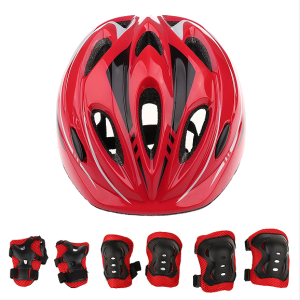 Childrens Roller Skating Protection Gear Helmet Set Balance Bike Bicycle Skateboard Ice Skating Knee Pads Professional Protective Equipment