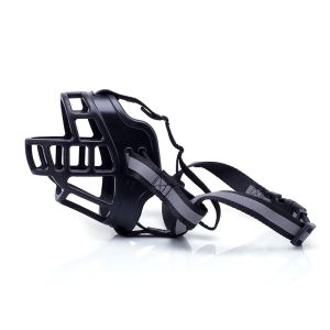 Dog Muzzle with Reflective Strip Adjustable Pet Anti-Biting Mouth Cover Pet Dog Training Supplies