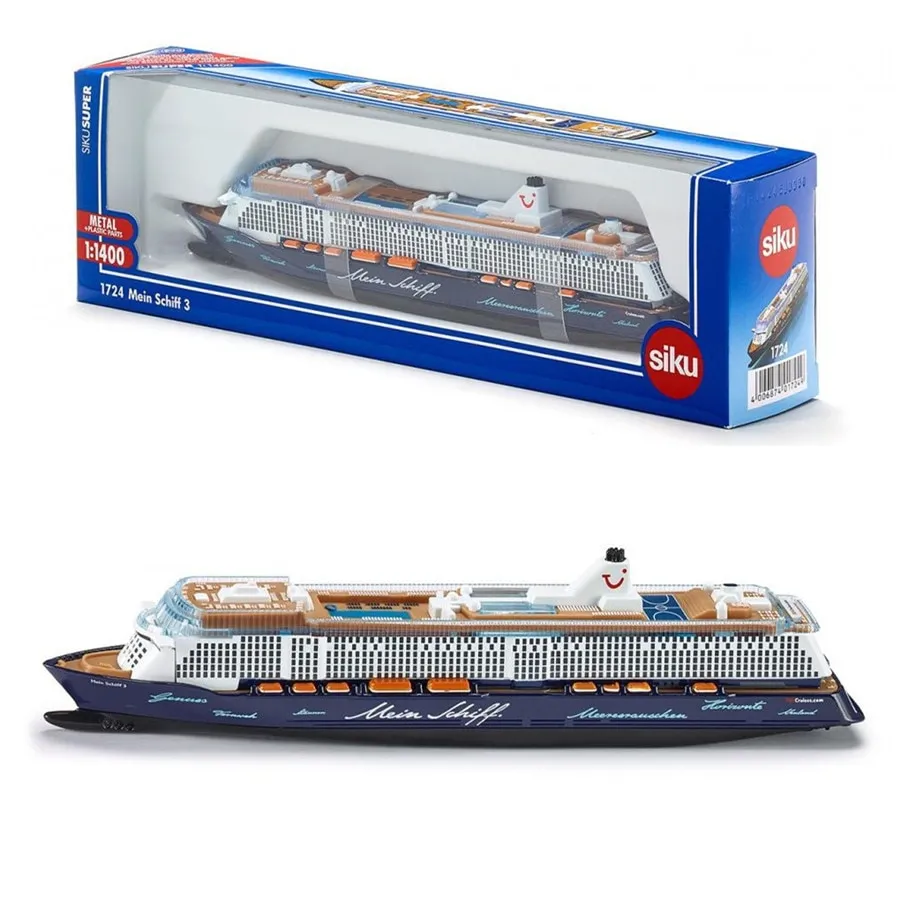 Siku 1720 1723 1724 1726 Toy Diecast Metal Model 1:1400 Scale AIDA Mein  Schiff Luxury Cruise Civilian Ship Collection Gift Kid