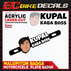 自動車 KUPAL KA BA BOSS KUPAL KABA BOSS? ARAY KO! Funny Badge for Motorcycle Plate