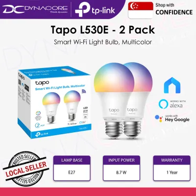 DYNACORE - TP-LINK TAPO L530E 1 / 2 / 4 PACK Smart Wi-Fi Light Bulb - Multicolor A60 E27 60W