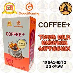 GoodMorning Coffee+ Tiger Milk Mushroom Coffeemix Box 10 Sachets 25 Gram