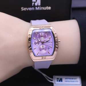 Jam Tangan Seven Minute Belimbing M736 LS-456DR / Jam Tangan Fashion Wanita Chrono Variasi Tali Rubber Diameter 35cm