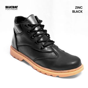 BLUCRAT SEPATU BOOTS SAAFETY ZINC BLACK / SEPATU UJUNG BESI / SEPATU BOOTS PRIA / SEPATU TOURING