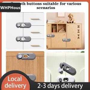 [COD] WHPHous Ship within 24 hours Home Refrigerator Lock Multi-Function Drawer Locks For Kids Security Protection Baby Anti-Pinch Hand Cabinet Door Buckle