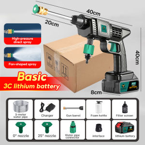 Pressure Washer Portable Car washer water sprayer Wash High power spray Water Gun  Pressure Washer Portable WirelessCar Washer 48V High power spray Water Gun Can Rechargeable