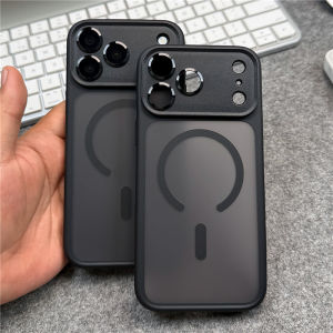 Action Button For Magsafe c Case For iPhone 18Pro 17Pro 17Pro Max Frosted Translucent Integrated Lens Protective Cover