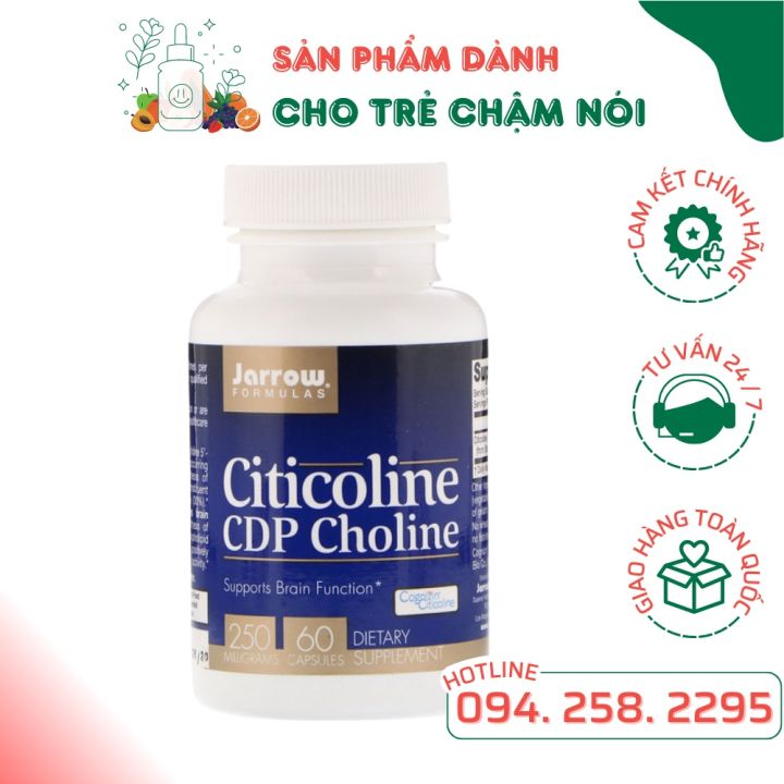 Viên bổ não Citicoline [ HÀNG CAO CẤP ] Viên uống hỗ trợ bổ não, mất ngủ giảm trí nhớ Citicoline 500mg Mỹ