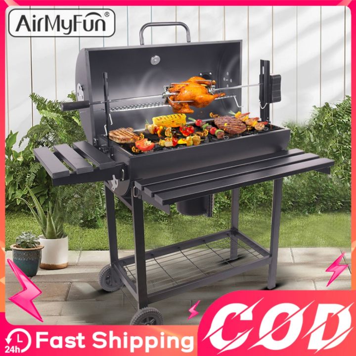 Smoker Grill Outdoor BBQ Grill 5-15 Persons Camping Charcoal