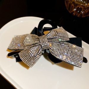 กิ๊บติดผมโบว์พลอยเทียมสำหรับผู้หญิงที่ติดผมหัวฉลามเครื่องประดับผม MODE Korea สำหรับผู้หญิง