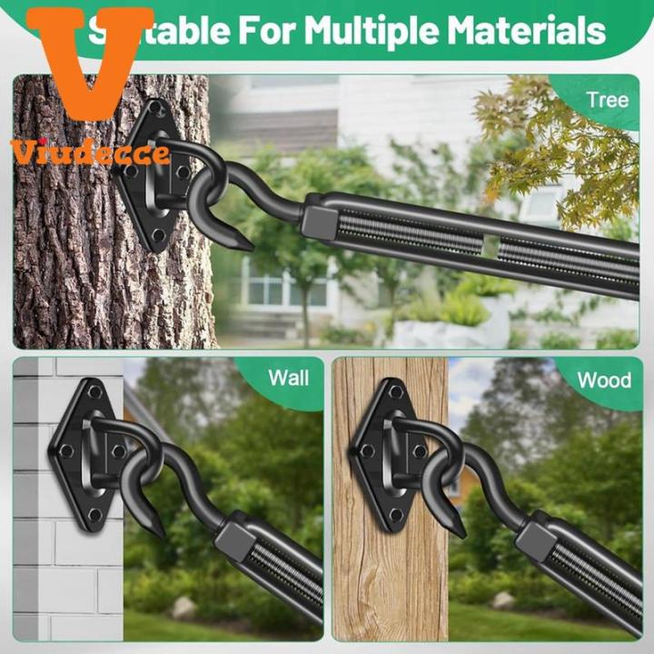 [LA0V]2PCS M8 Hook & Hook Turnbuckle Heavy Duty Turnbuckle for Wire ...