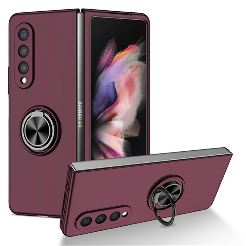 For Samsung Galaxy Z Fold Flip 5G Phone Case, Ring Car Holder  Shockproof Folding Cover
