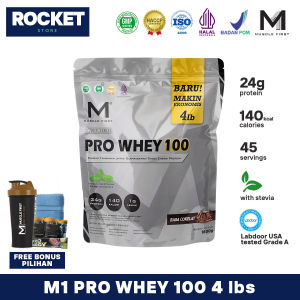 Muscle First Pro Whey 100 4lbs 4 lbs 4 lb Whey Protein 1800gr 45 Serving Suplemen Olahraga Fitness