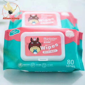 Baby Wipes ยกลัง 110 แพ็ค ทิชชู่เปียก 80 แผ่น  กระดาษเปียก กระดาษทิชชู่เปียก สูตรน้ำบริสุทธิ์ ผ้านุ่มชุ่มชื่น กระดาษทิชชู่ป็อปอัพ