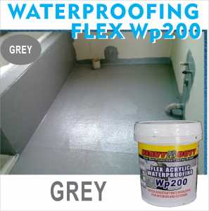 GREY (1L) 💦 Waterproof Heavy Duty ( wp200 ) Leak Seal Repair Paint Cracks Repair Leak Sealer leakage hd WEATHER / 1KG