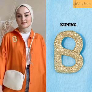 Bros Button / Hijab / Jilbab / Blazer / Pashmina / Krudung / Bros Peniti (3053)