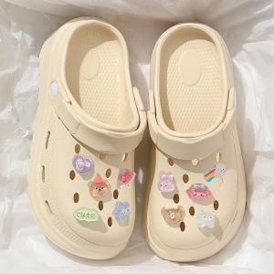 [Free Shipping] Soft-soled outdoor clogs for women summer outdoor closed-toe slippers womens thick-soled sandals summer beach shoes