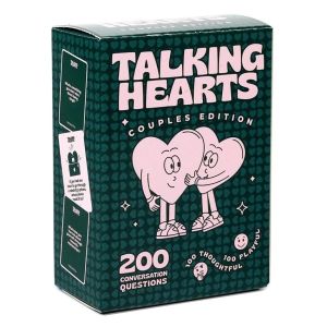 Talking Hearts Conversation Cards - Couple Card Game for Date Nights & Travel Adventure