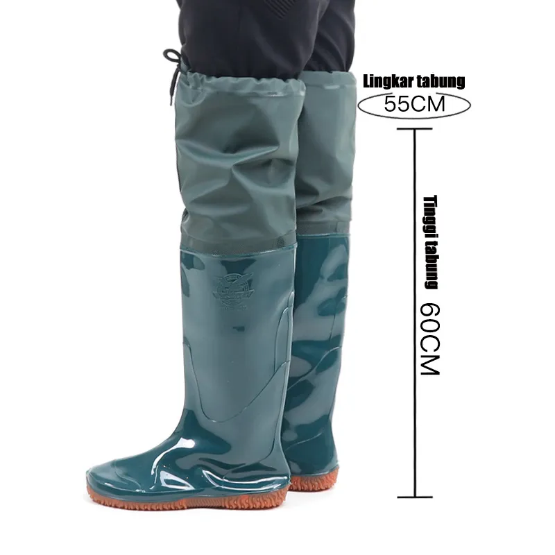 SEPATU BOOT SAWAH PETANI KARET PANJANG/sepatu celana sawah/Sepatu