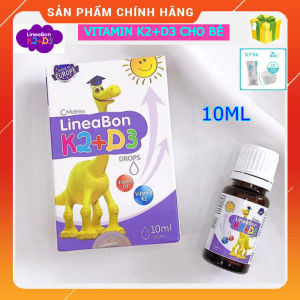 (HỏaTốc1h) Vitamin D3 K2 Lineabon dạng xịt màu xanh - K2D3 Tăng Chiều Cao chống còi xương cho bé chai 10ml dạng xịt/dạng giọt chính hãng