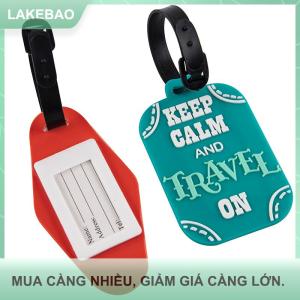 【LAKEBAO】 1 cái thẻ du lịch thẻ hành lý du lịch nhãn Vali silica gel thẻ địa chỉ Tên ID thẻ lên máy bay hành lý nhãn xách tay
