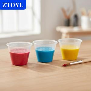 [COD]🔥🔥🔥ZTOYL 30ML Graduated Mixing Cups Plastic Paint Trays Precise Measurement for Airbrush Painting and Art Hobbies