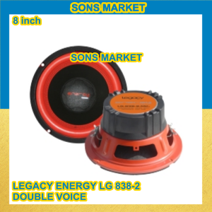 SPEAKER SUBWOOFER 8inch 8 inch LEGACY ENERGY 8" LG 838-2 DOUBLE VOICE