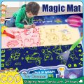 Magic Water Drawing Mat Reusable Doodle Mat Luminous Writing Painting Mats Board with 6 Magic Pens Learning Toy Big Size Educational Toys for Kids. 