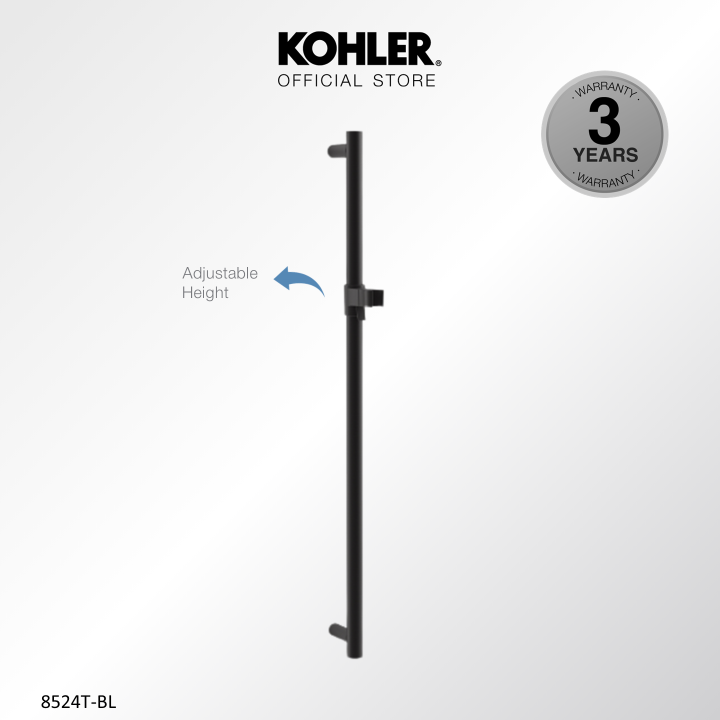 KOHLER 30" Handshower Slide Bar Trim, Black K8524TBL Lazada Singapore