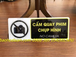 Biển báo mica cấm chụp hình quay phim KT15x40cm Biển Báo Mica Cho Sự Kiện - Lazada