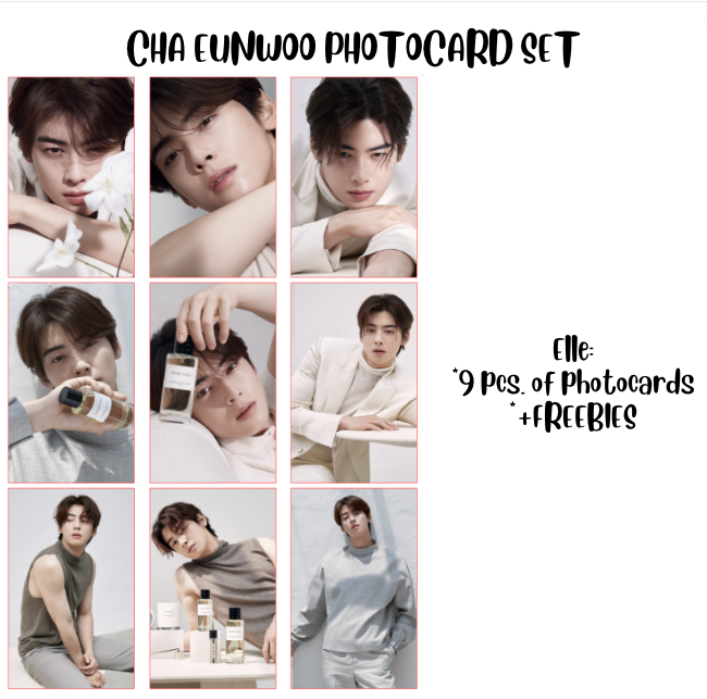 ASTRO CHA EUN WOO Photocard PC set Bookmark Magnet Passport ID