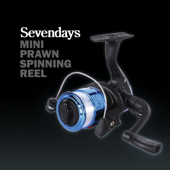 Mini Prawn Spinning Reel Fishing Mesin Udang Kekili Pancing