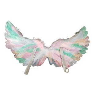 Vibrant Feather Fairy Wings Angel Wings Dress Up Costume Prop Bird Themed Party Props for Halloween Carnival Masquerade