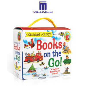 Richard Scarrys Books on the Go: 4 Board Books Board book by Richard Scarry Original English books