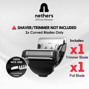 Nethers Undercut Groin & Body Shaver | Beard Hair Trimmer For Man 100% Nick Free Ceramic Blades Manscaping Waterproof Pubic Armpit Bovem Meridian-SGPOMADES