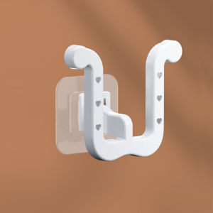 Polocaat Giá để dép móc đơn giản không đục lỗ cho phòng tắm giá thoát nước nhà vệ sinh Giá để giày Giá phơi treo tường gọn gàng cho phòng ngủ