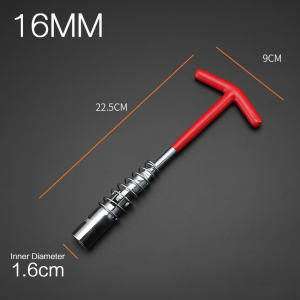 ZCAUTO Kunci Pas Soket Gagang T 16mm/21mm Alat Pelepas Busi Tipe T