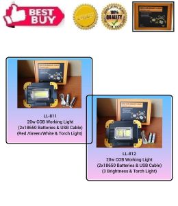 LED - COB Working Light/Emergency Spotlight (20w) (LL-811/LL-812)