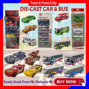 Die-Cart Metal Cars & Bus Children Toy Car