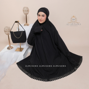 Mukena Dewasa Umroh Berlengan Mukenah Ihram Tangan Potongan Atas Bawah