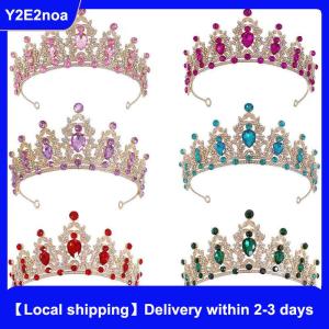 【Local shipping】 Luxury Elegant Princess Crown Hair Accessories Tiara For Women Party Rhinestone Wedding Bridal Crown New Head Jewelry