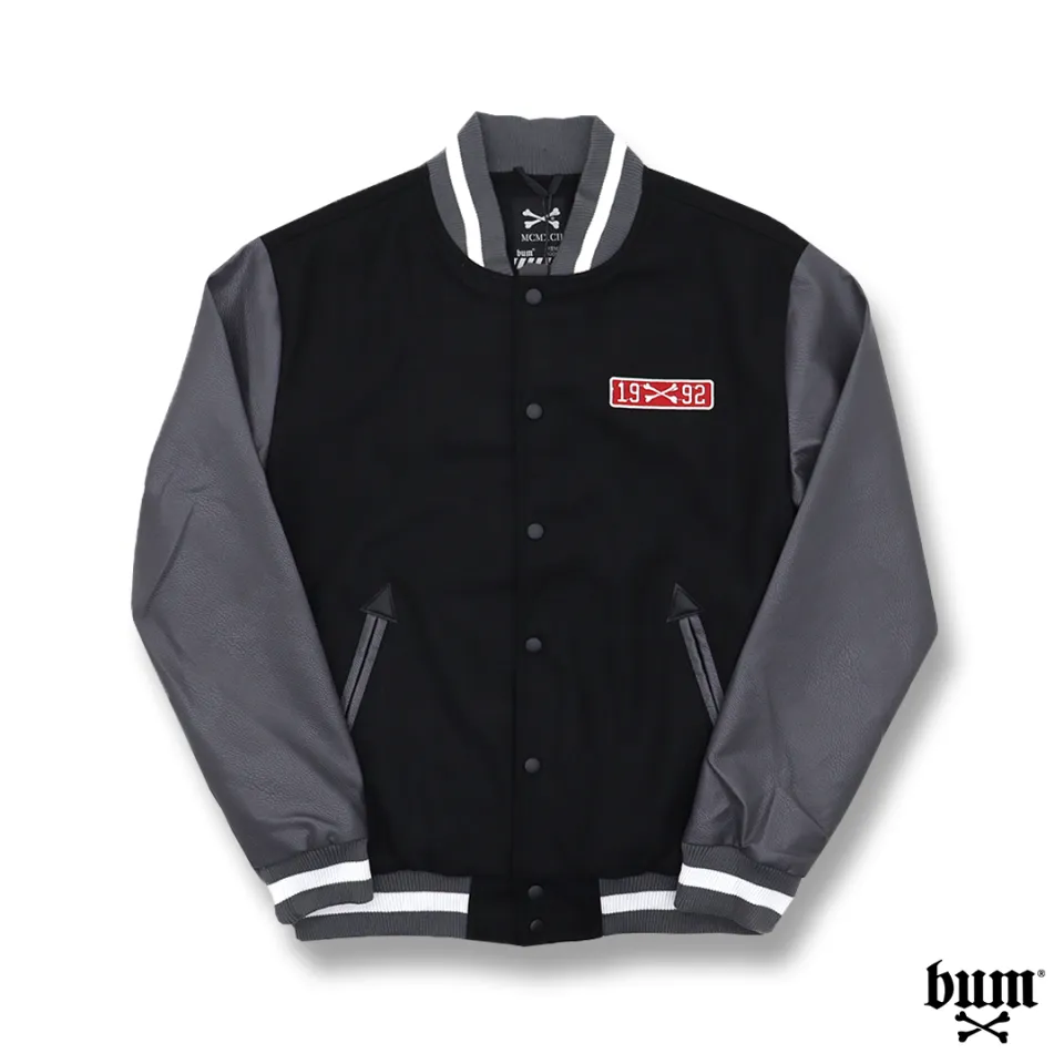 ジャケット・アウター MZ LVT VARSITY JACKET_CHARCOAL MZ LVT VARSITY JACKET_CHARCOAL MZ LVT VARCITY JACKET