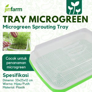 JIRIFARM - Microgreen Sprouting Tray with Base and Cover - Tray Semai Microgreen dengan Alas + Tutup