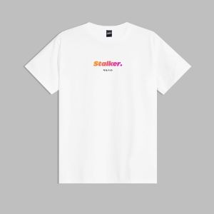 STALKER - TSHIRT BASIC GRADIENT - KAOS BASIC PUTIH - KAOS SIMPLE - KAOS DISTRO - KAOS COMBED 24S