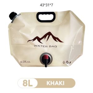 5L 8L Collapsible Water Bag with Faucet Portable Folding Outdoor Camping 折叠水袋 MY Ready Stock