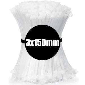 1000PCS Self-locking Nylon Cable Ties Fastening Band Strap Adjustable Cables Fastening Loop Wire Zip Ties Cable Organizer