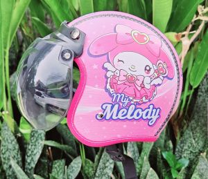 Helm Anak Bogo Motif Melody Usia 2-7 Tahun Lapis Kulit Sintesis