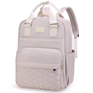 EmmAmy® Large-capacity Mommy Bag Women Backpack Diaper Bag with diaper pad and independent bottle thermal insulation pocket