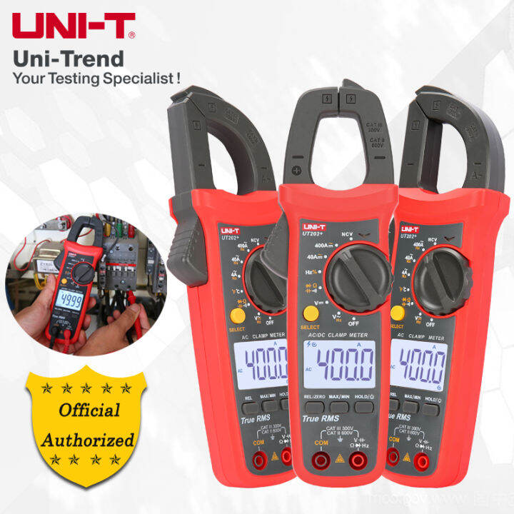 UNI-T UT202A+ 600A Clamp Meter 600V Voltage Multimeter Automatic Range ...